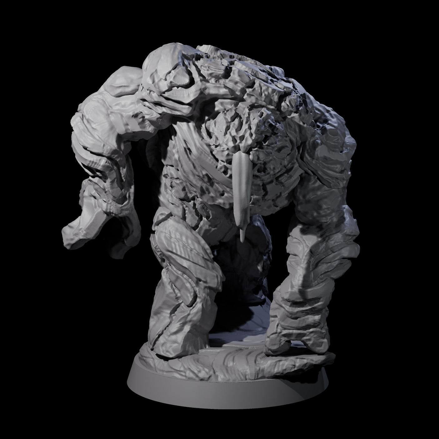 Molten Fire Elemental Vulcanite B Miniature for Dungeons and Dragons, Pathfinder or other TTRPGs