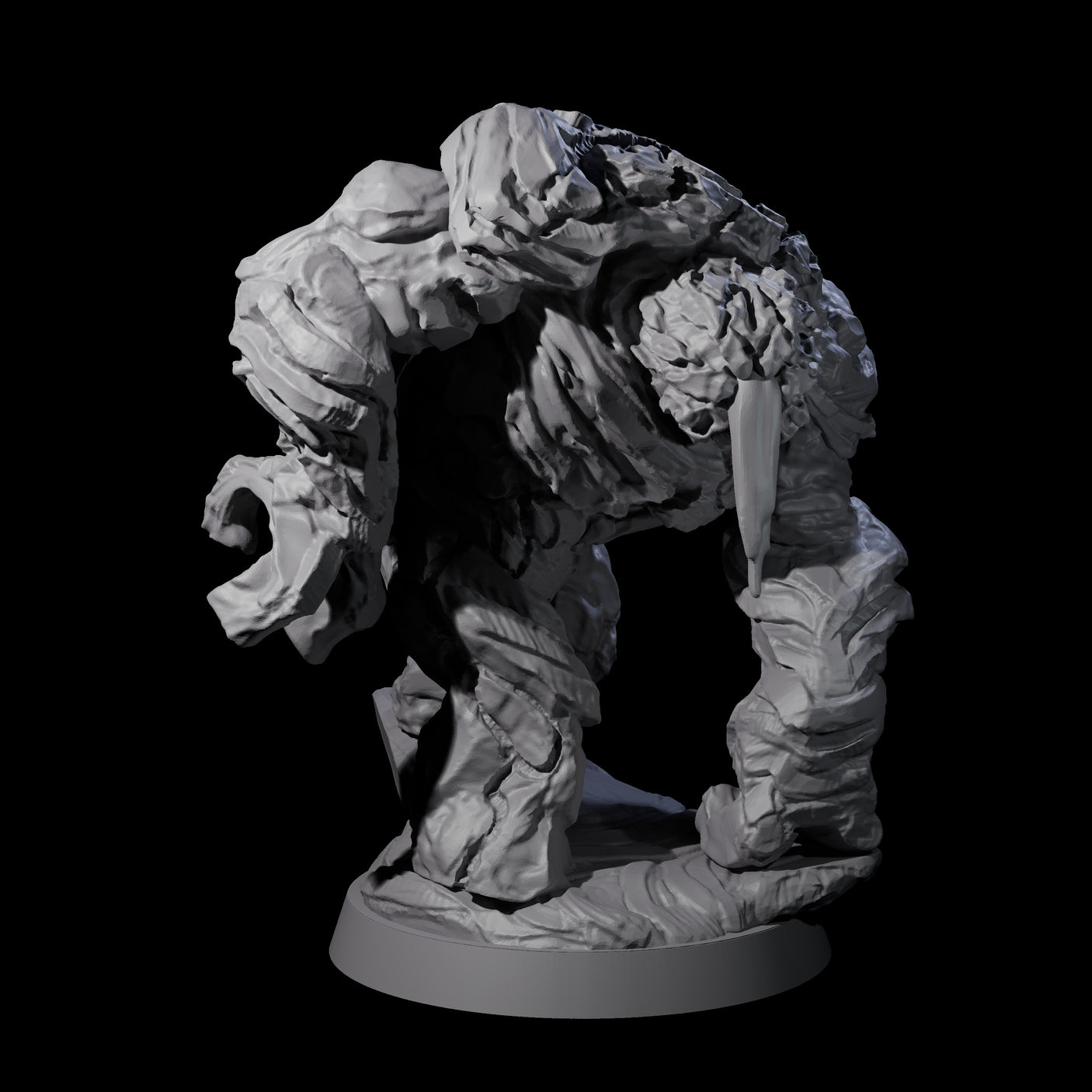 Molten Fire Elemental Vulcanite B Miniature for Dungeons and Dragons, Pathfinder or other TTRPGs