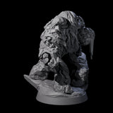 Molten Fire Elemental Vulcanite B Miniature for Dungeons and Dragons, Pathfinder or other TTRPGs