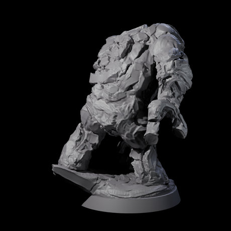 Molten Fire Elemental Vulcanite B Miniature for Dungeons and Dragons, Pathfinder or other TTRPGs