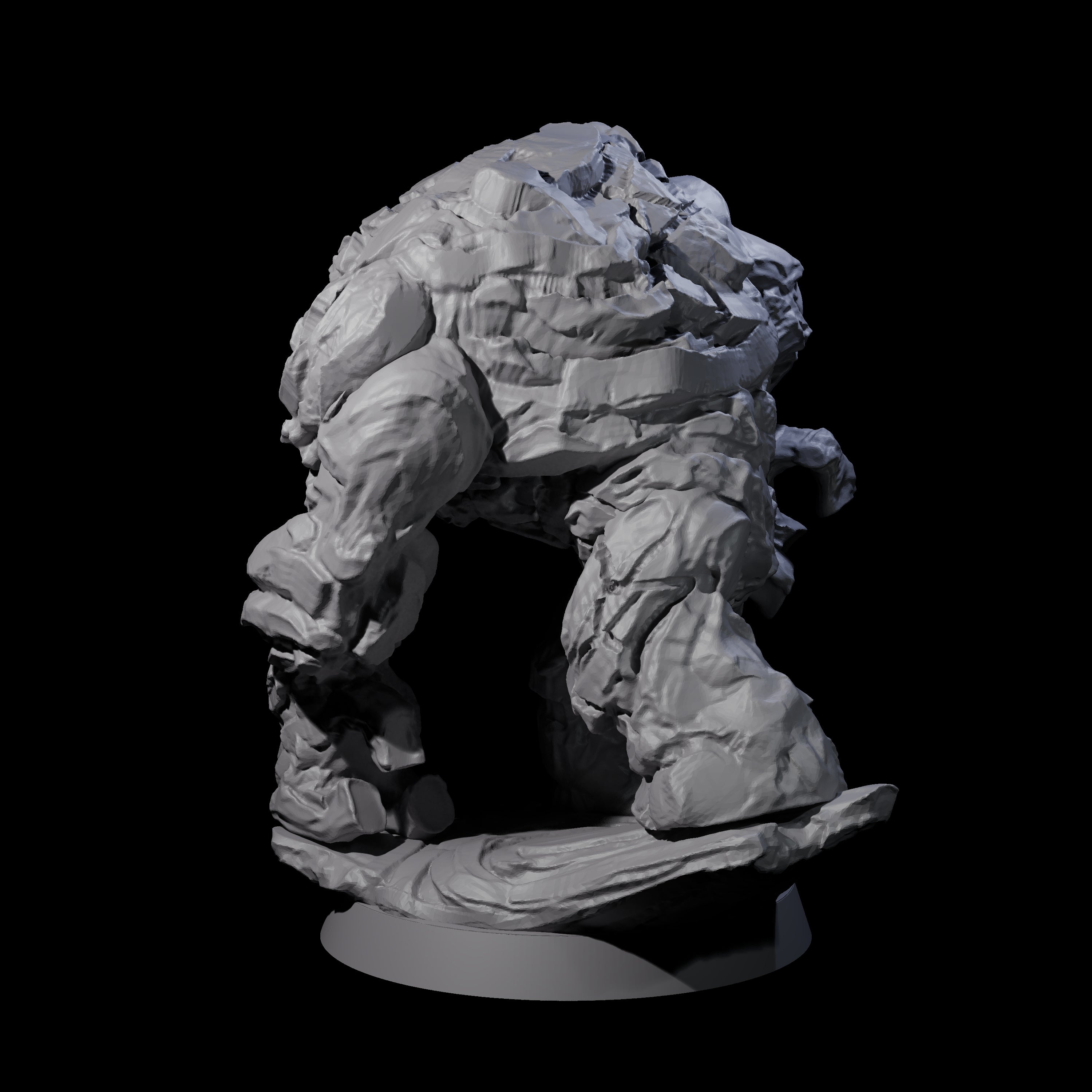 Molten Fire Elemental Vulcanite B Miniature for Dungeons and Dragons, Pathfinder or other TTRPGs