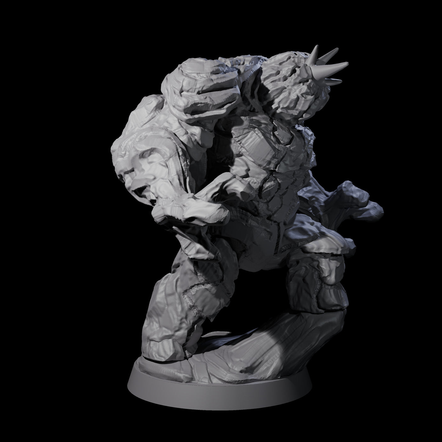 Molten Fire Elemental Vulcanites Miniature for Dungeons and Dragons, Pathfinder or other TTRPGs