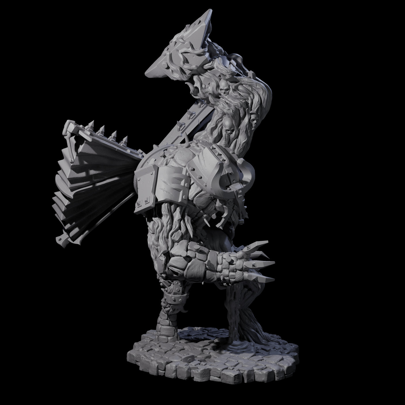 Molten Metal Golem B Miniature for Dungeons and Dragons, Pathfinder or other TTRPGs