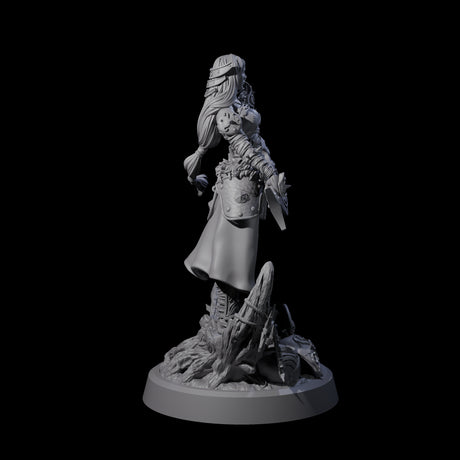 Moon Paladin Warrior Miniature for Dungeons and Dragons, Pathfinder or other TTRPGs