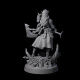 Moon Paladin Warrior Miniature for Dungeons and Dragons, Pathfinder or other TTRPGs
