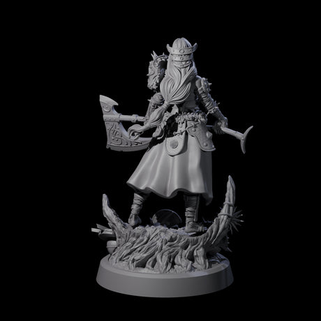 Moon Paladin Warrior Miniature for Dungeons and Dragons, Pathfinder or other TTRPGs