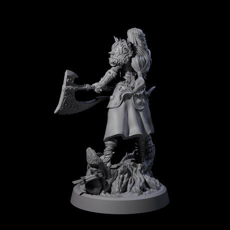 Moon Paladin Warrior Miniature for Dungeons and Dragons, Pathfinder or other TTRPGs