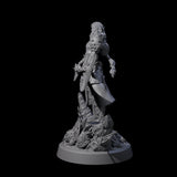 Moon Paladin Warrior Miniature for Dungeons and Dragons, Pathfinder or other TTRPGs