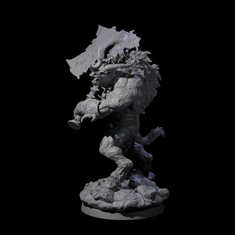 Moon Workshipping Minotaur A Miniature for Dungeons and Dragons, Pathfinder or other TTRPGs