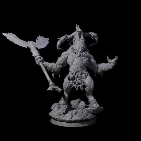 Moon Workshipping Minotaur B Miniature for Dungeons and Dragons, Pathfinder or other TTRPGs