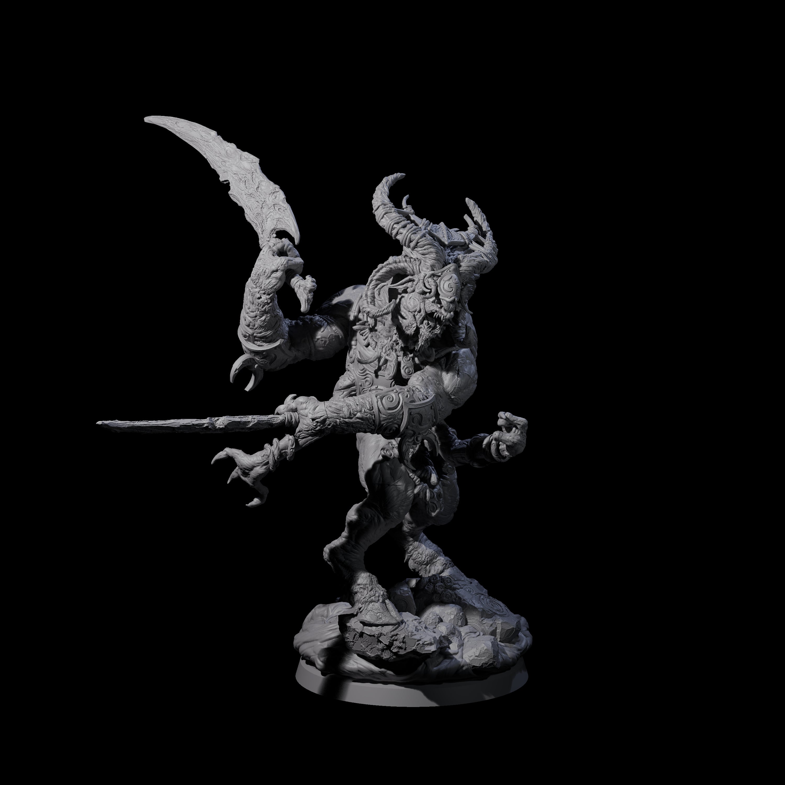 Moon Workshipping Minotaur D Miniature for Dungeons and Dragons, Pathfinder or other TTRPGs