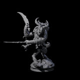 Moon Workshipping Minotaur D Miniature for Dungeons and Dragons, Pathfinder or other TTRPGs