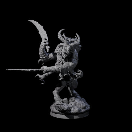 Moon Workshipping Minotaur D Miniature for Dungeons and Dragons, Pathfinder or other TTRPGs