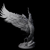 Moon Zealot with Giant Owl A Miniature for Dungeons and Dragons, Pathfinder or other TTRPGs