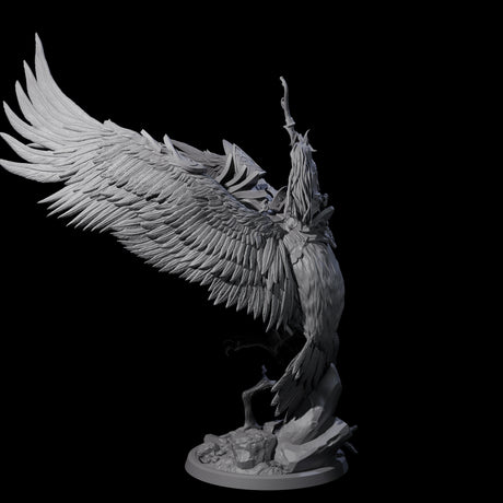 Moon Zealot with Giant Owl A Miniature for Dungeons and Dragons, Pathfinder or other TTRPGs