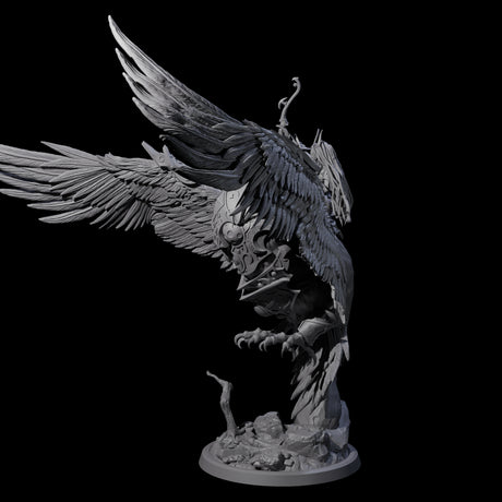 Moon Zealot with Giant Owl A Miniature for Dungeons and Dragons, Pathfinder or other TTRPGs
