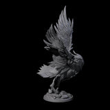 Moon Zealot with Giant Owl B Miniature for Dungeons and Dragons, Pathfinder or other TTRPGs