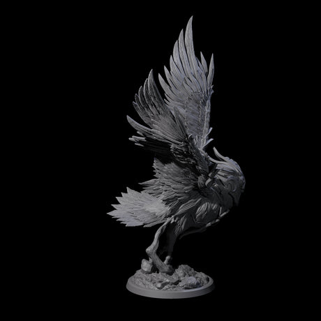 Moon Zealot with Giant Owl B Miniature for Dungeons and Dragons, Pathfinder or other TTRPGs
