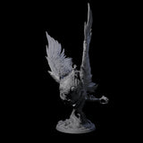 Moon Zealot with Giant Owl B Miniature for Dungeons and Dragons, Pathfinder or other TTRPGs