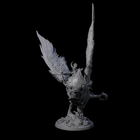 Moon Zealot with Giant Owl B Miniature for Dungeons and Dragons, Pathfinder or other TTRPGs