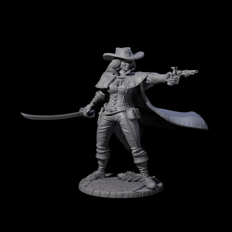 Morgana - Demon Hunter Miniature for Dungeons and Dragons, Pathfinder or other TTRPGs