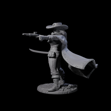 Morgana - Demon Hunter Miniature for Dungeons and Dragons, Pathfinder or other TTRPGs