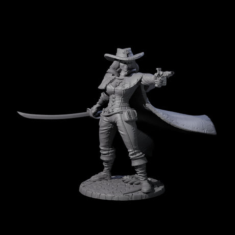 Morgana - Demon Hunter Miniature for Dungeons and Dragons, Pathfinder or other TTRPGs