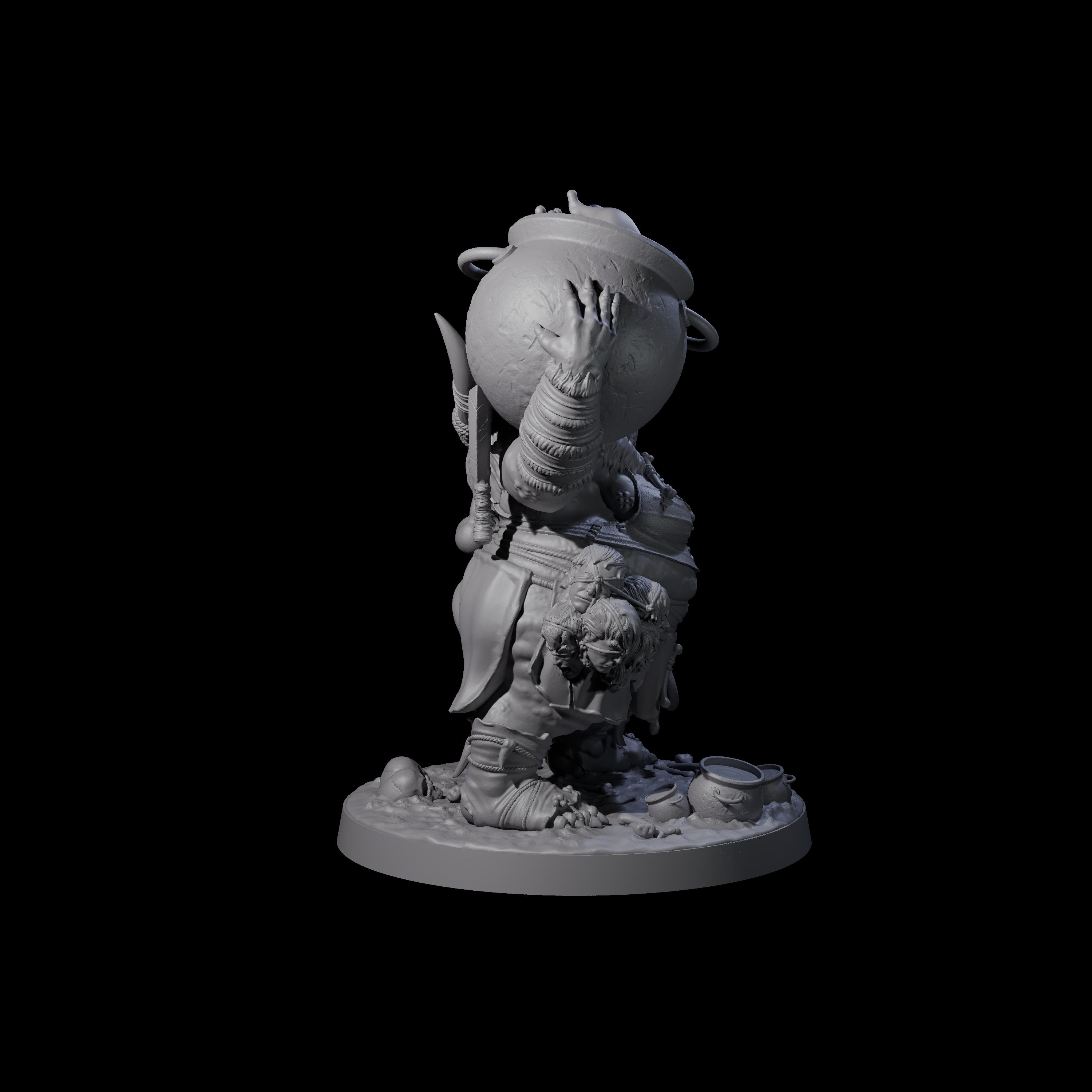 Mother of Butchers Ogre Miniature for Dungeons and Dragons, Pathfinder or other TTRPGs