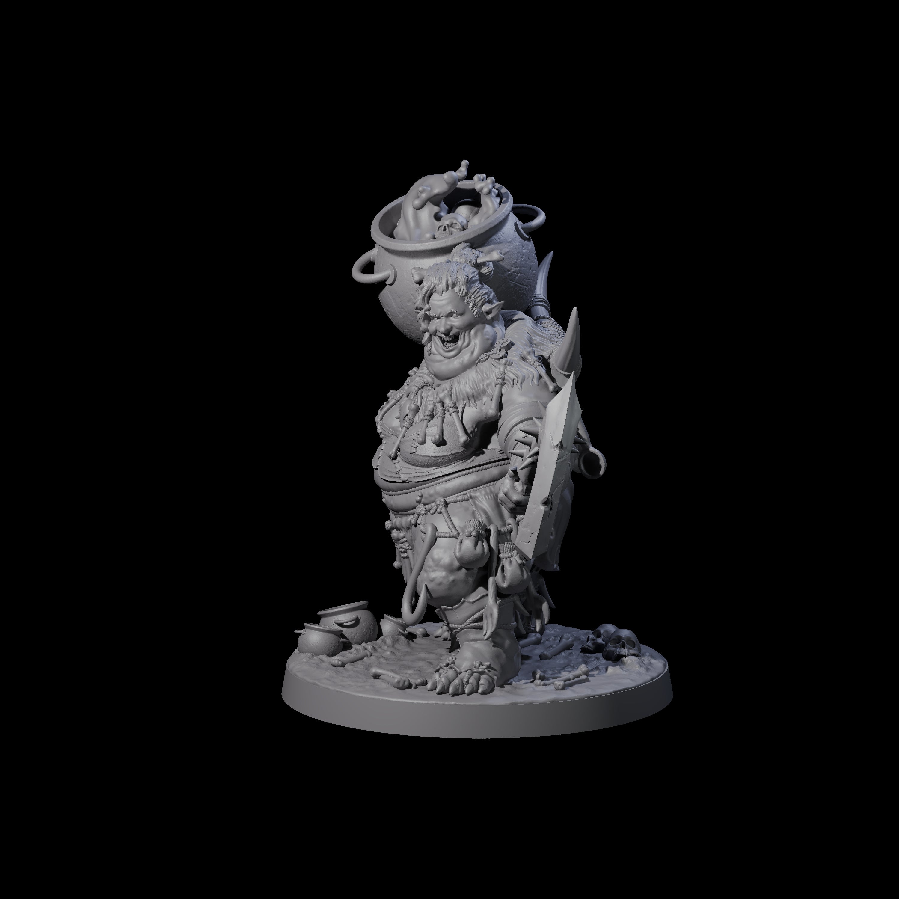 Mother of Butchers Ogre Miniature for Dungeons and Dragons, Pathfinder or other TTRPGs