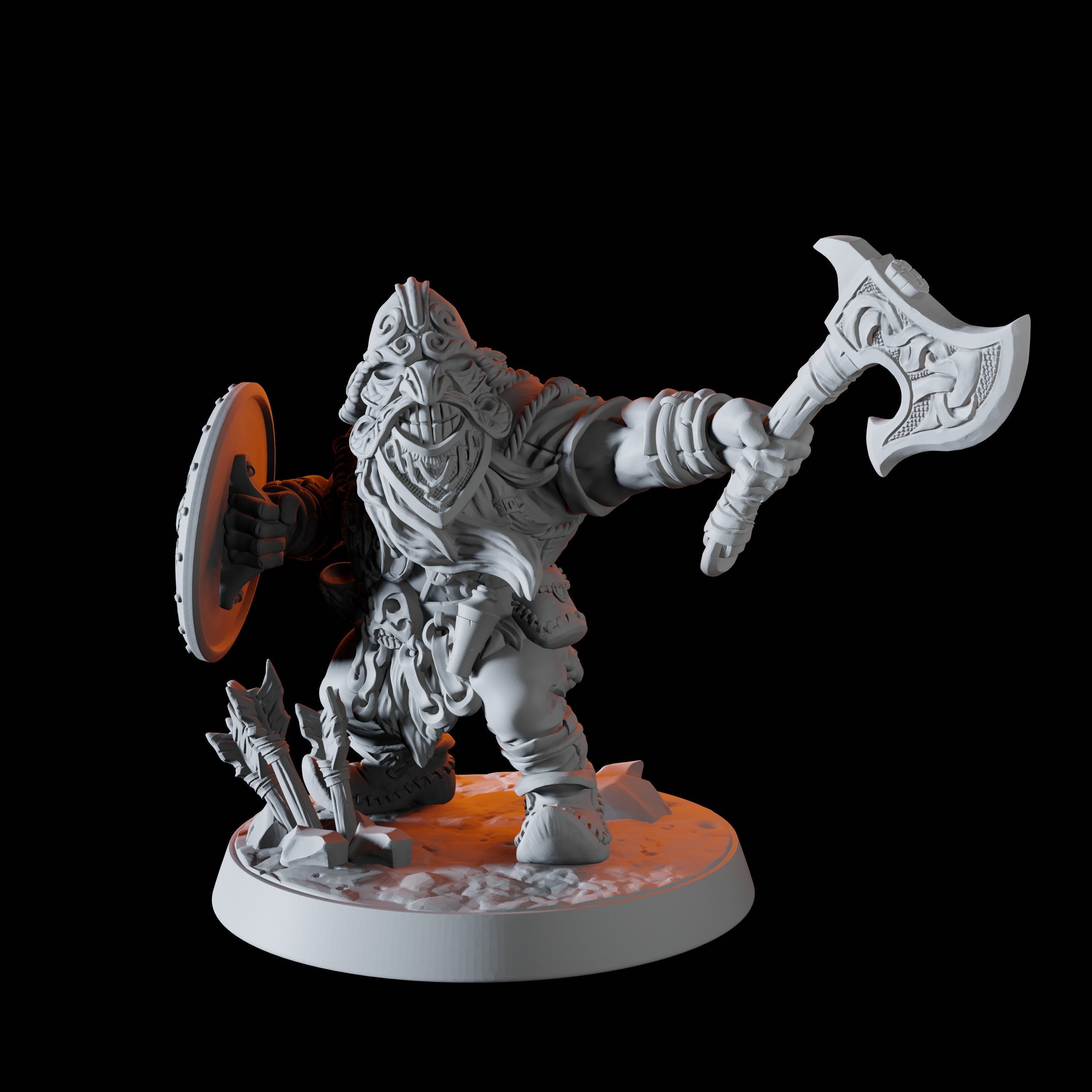 Six Mountain Dwarf Miniatures for Dungeons and Dragons - Myth Forged