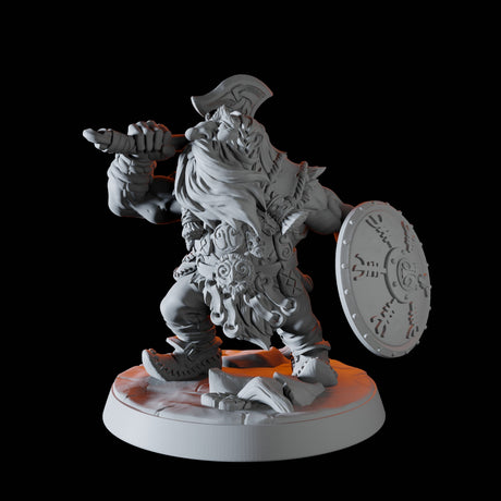 Mountain Dwarf Army - Six Minis Miniature for Dungeons and Dragons, Pathfinder or other TTRPGs