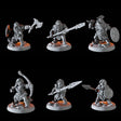 Mountain Dwarf Army - Six Minis Miniature for Dungeons and Dragons, Pathfinder or other TTRPGs