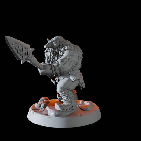 Mountain Dwarf B Miniature for Dungeons and Dragons, Pathfinder or other TTRPGs