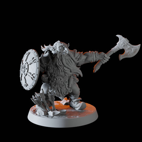 Mountain Dwarf C Miniature for Dungeons and Dragons, Pathfinder or other TTRPGs