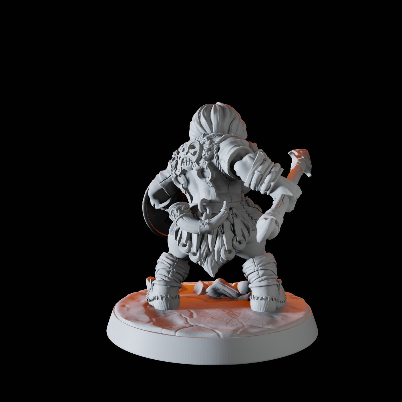Mountain Dwarf D Miniature for Dungeons and Dragons, Pathfinder or other TTRPGs