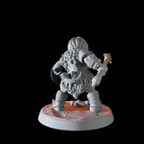 Mountain Dwarf D Miniature for Dungeons and Dragons, Pathfinder or other TTRPGs