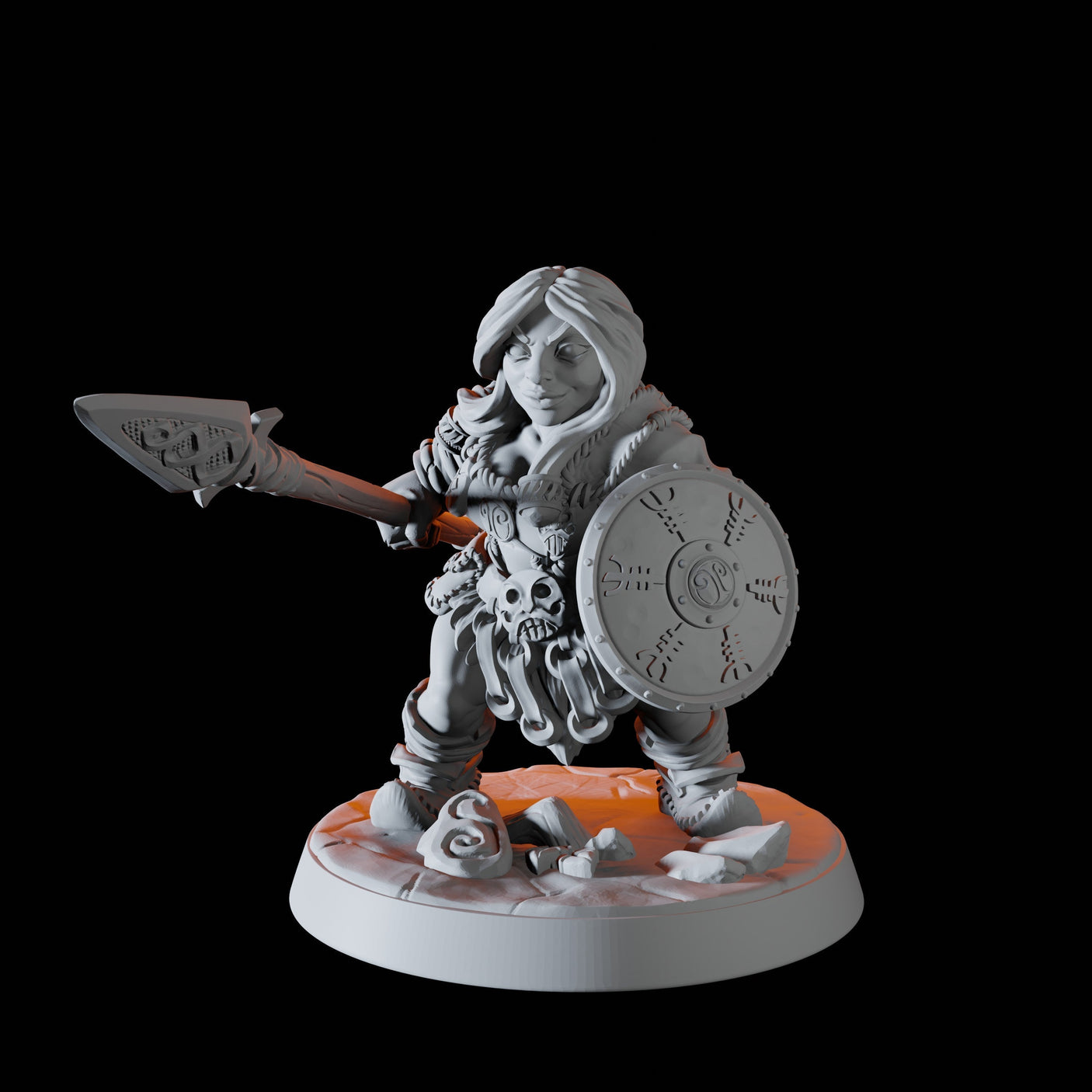 Mountain Dwarf D Miniature for Dungeons and Dragons, Pathfinder or other TTRPGs