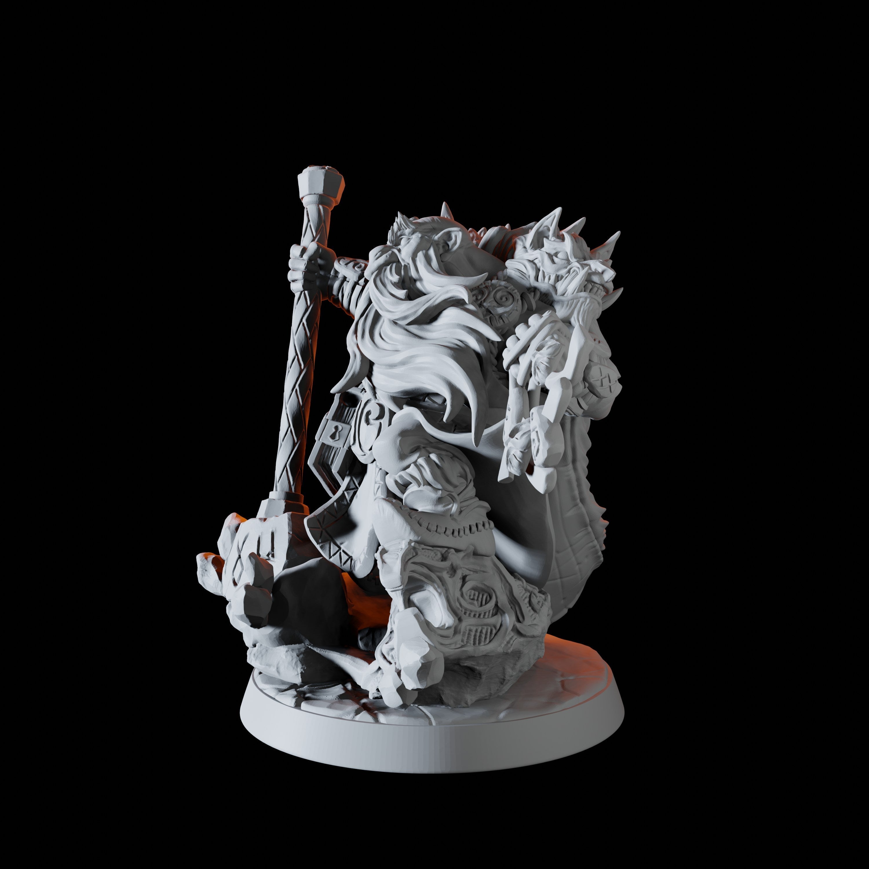 Mountain Dwarf Elder Warrior Miniature for Dungeons and Dragons - Myth Forged