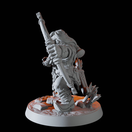 Mountain Dwarf F Miniature for Dungeons and Dragons, Pathfinder or other TTRPGs