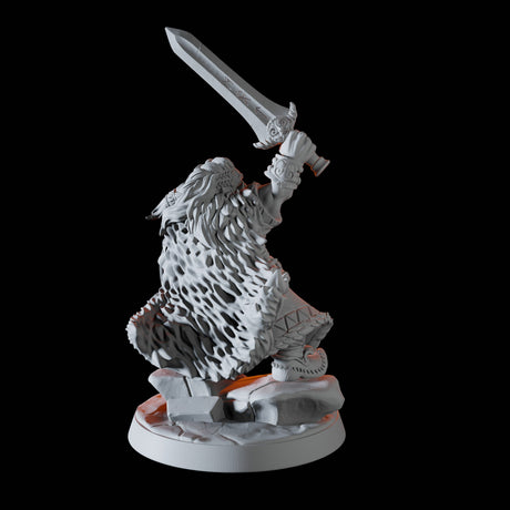 Mountain Dwarf Queen Miniature for Dungeons and Dragons, Pathfinder or other TTRPGs