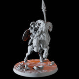 Mountain Dwarf on Giant Ram C Miniature for Dungeons and Dragons, Pathfinder or other TTRPGs