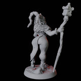 Mountain Orc Pin-up Miniature for Dungeons and Dragons, Pathfinder or other TTRPGs