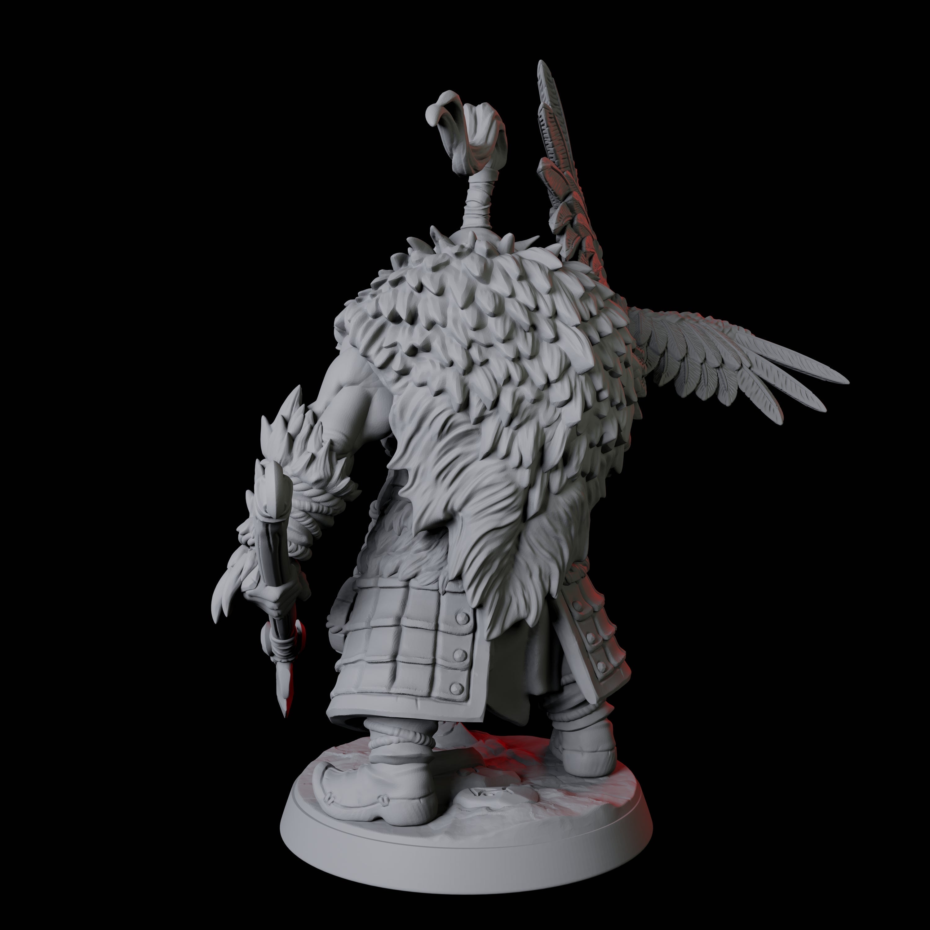 Mountain Orc Ranger Miniature for Dungeons and Dragons, Pathfinder or other TTRPGs