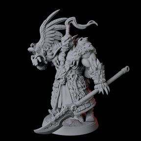 Mountain Orc Ranger Miniature for Dungeons and Dragons, Pathfinder or other TTRPGs