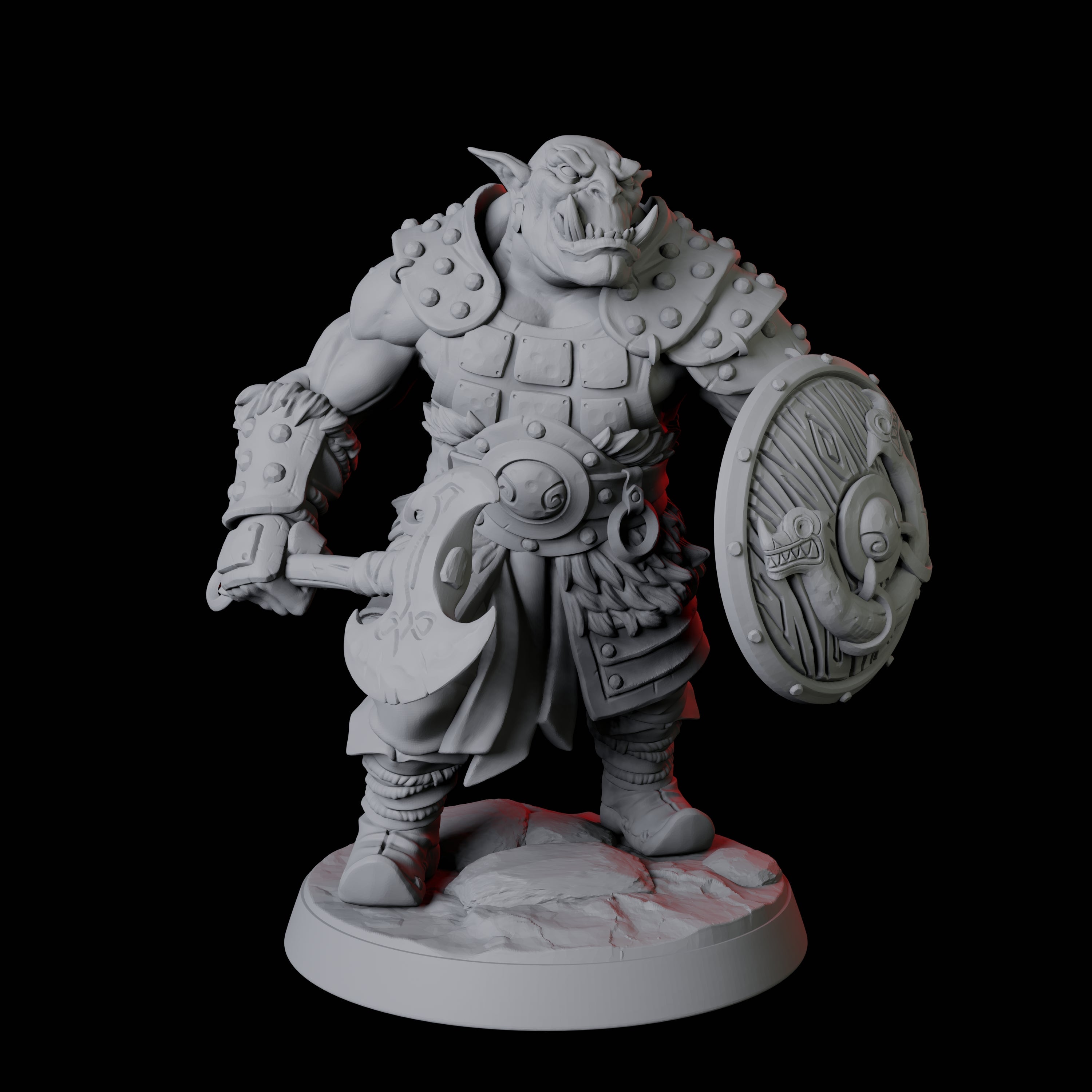 Mountain Orc Warrior A Miniature for Dungeons and Dragons, Pathfinder or other TTRPGs