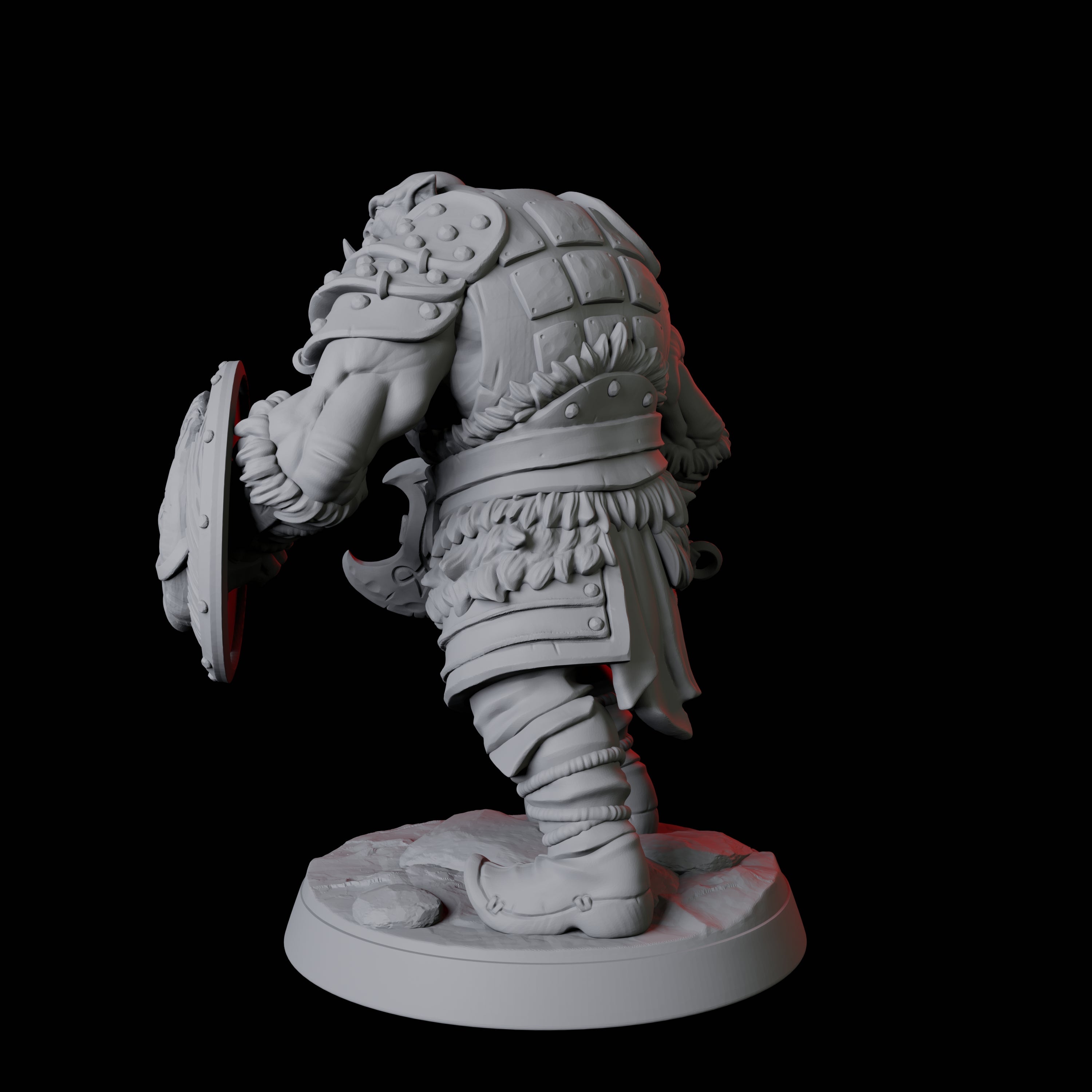 Mountain Orc Warrior A Miniature for Dungeons and Dragons, Pathfinder or other TTRPGs