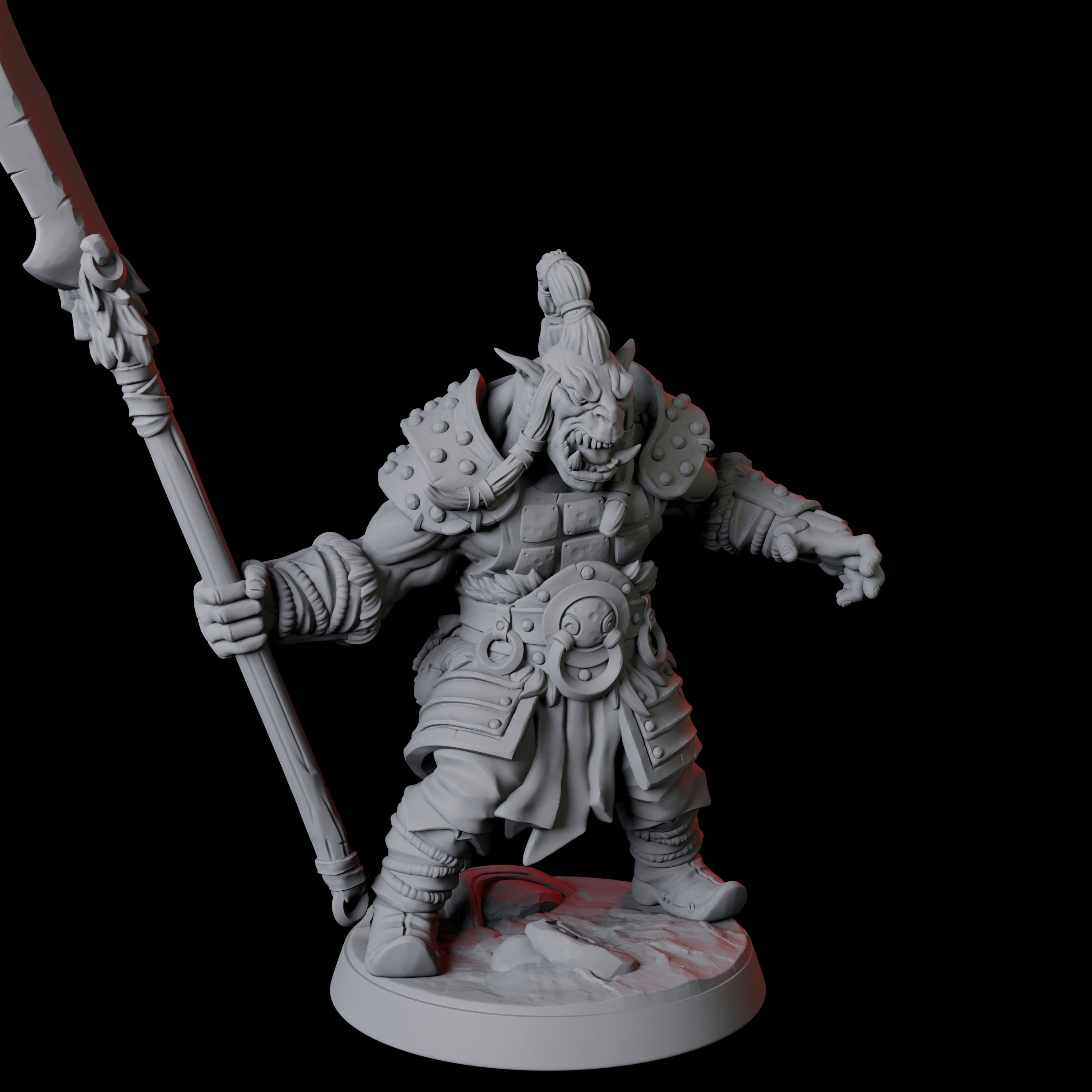 Mountain Orc Warrior C Miniature for Dungeons and Dragons, Pathfinder or other TTRPGs