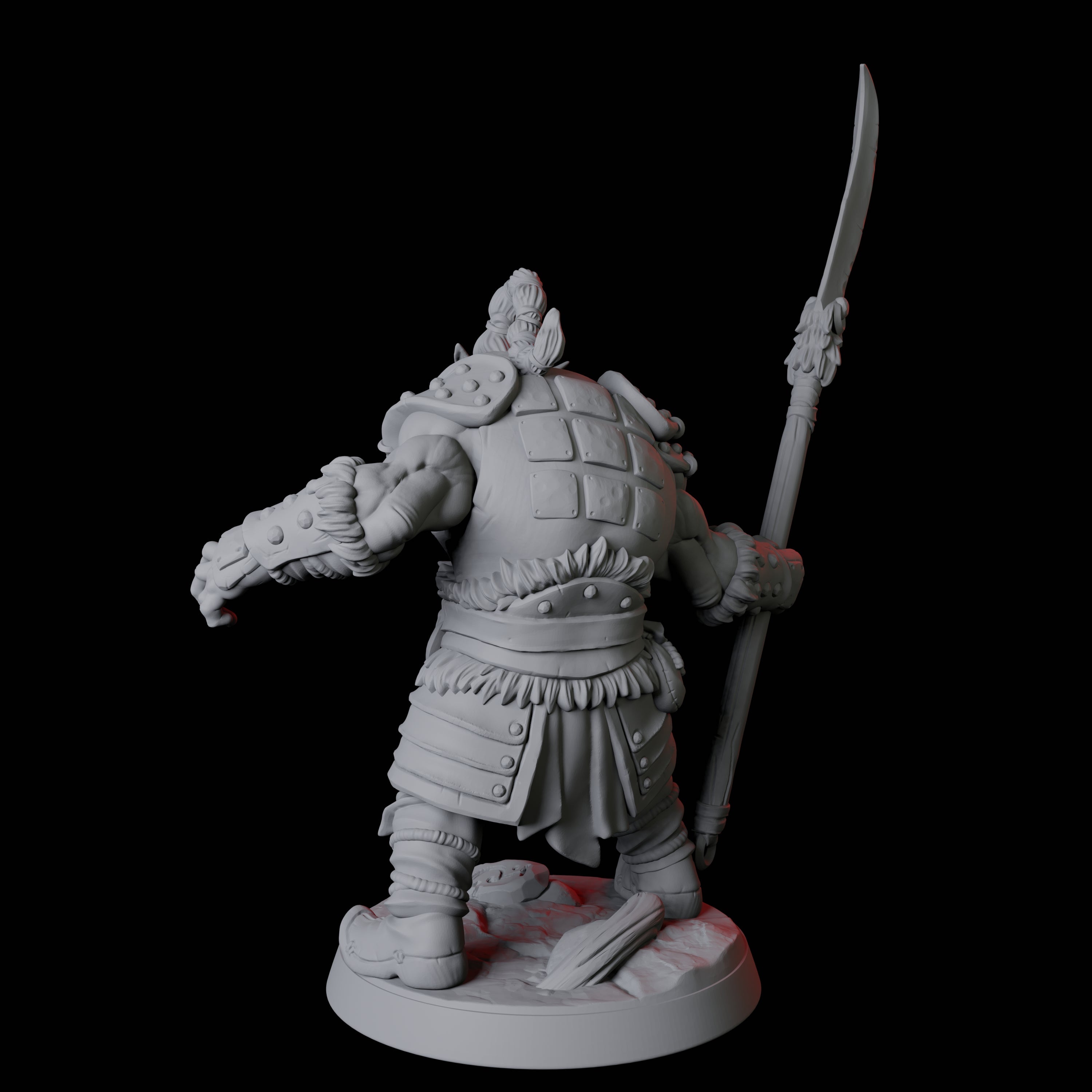 Mountain Orc Warrior C Miniature for Dungeons and Dragons, Pathfinder or other TTRPGs