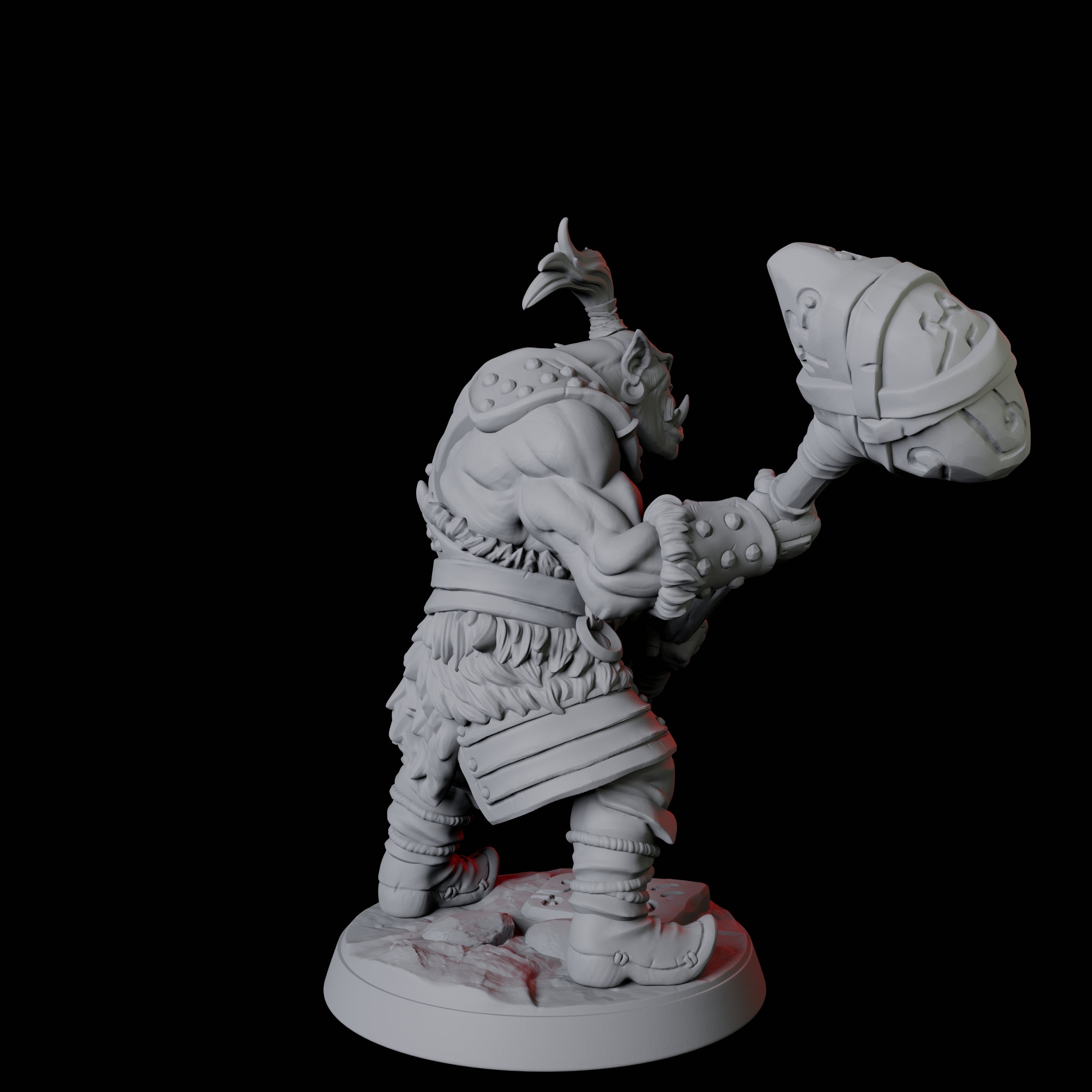 Mountain Orc Warrior D Miniature for Dungeons and Dragons, Pathfinder or other TTRPGs