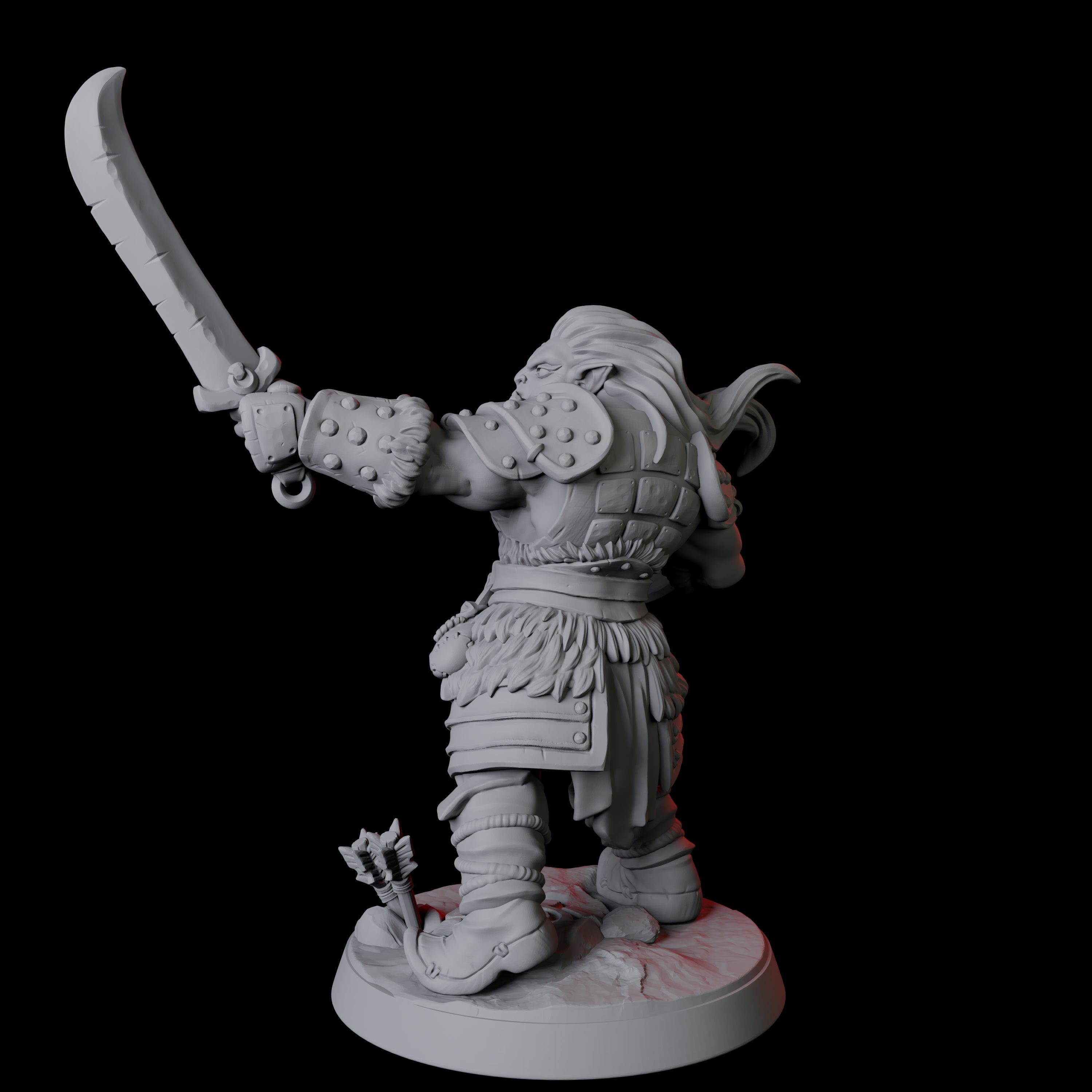 Mountain Orc Warrior E Miniature for Dungeons and Dragons, Pathfinder or other TTRPGs